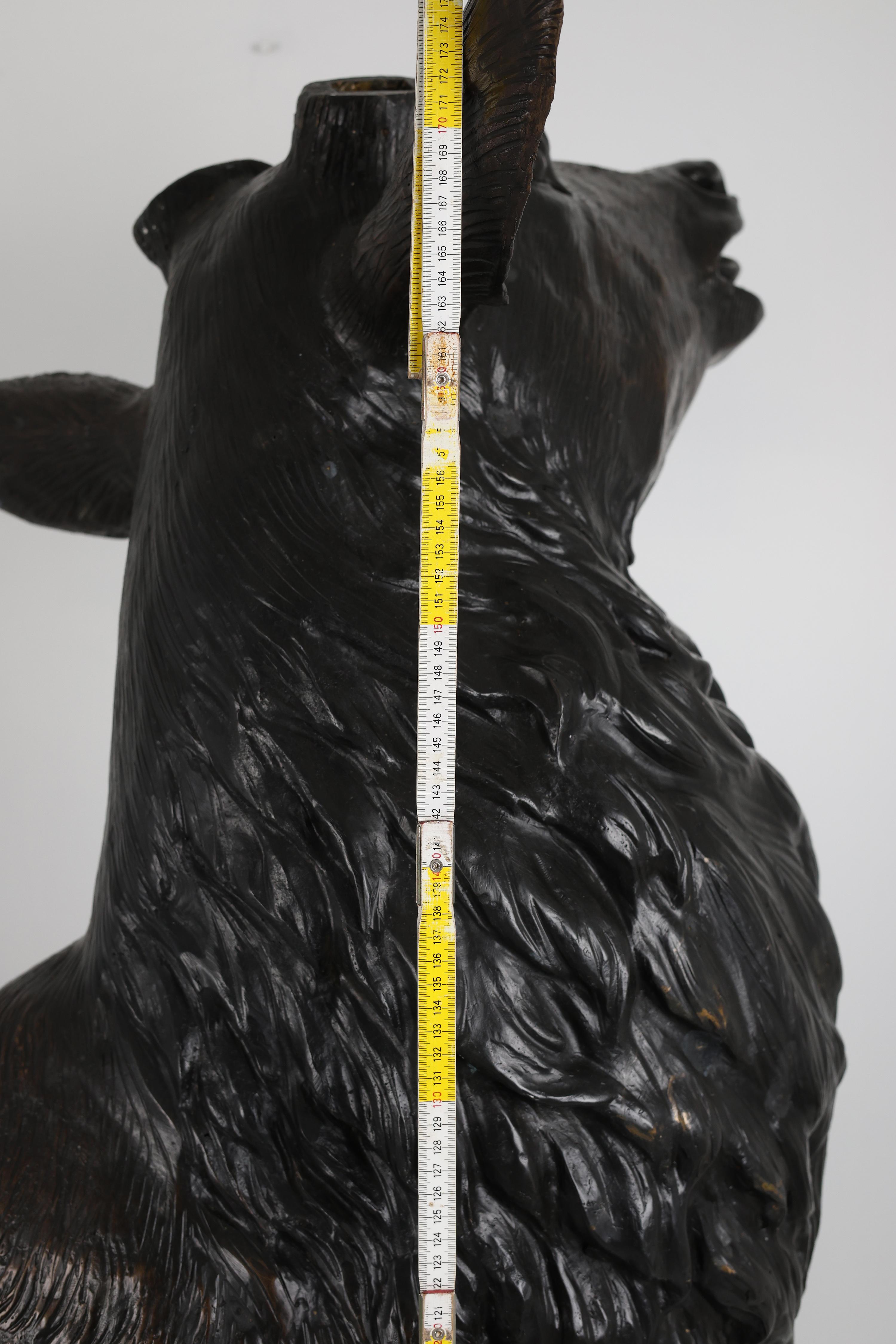 Grande sculpture de cerf en bronze en vente 13