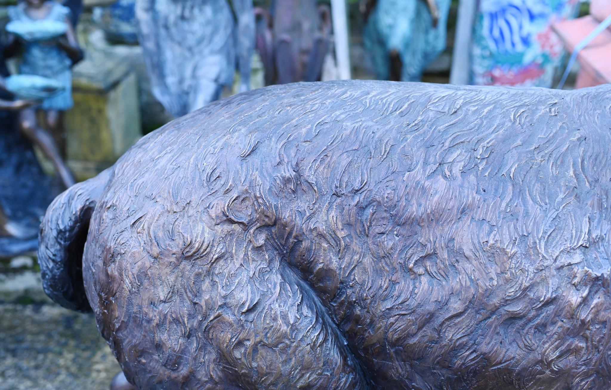 Fin du 20e siècle Grande statue de cerf en bronze du Glen Scottish Highlands Antlers en vente