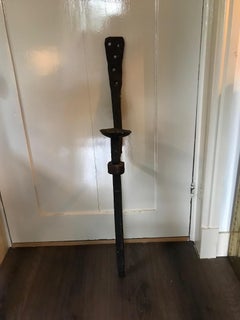 Big brutalist iron cast candle. The Netherlands 1960's