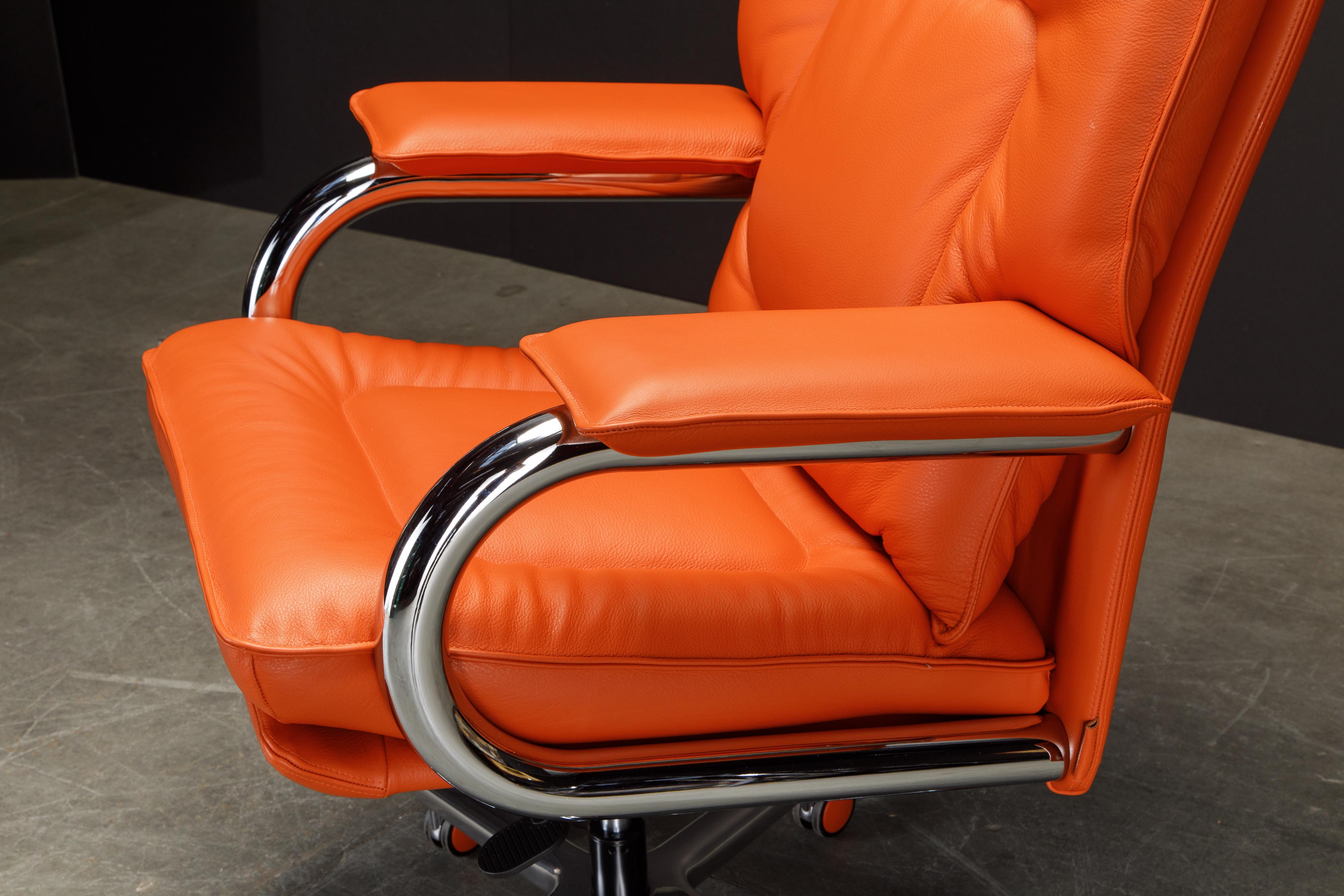 « Big » de Guido Faleschini pour i4Mariani - Chaise de bureau en cuir, Italie, nouveau en vente 4