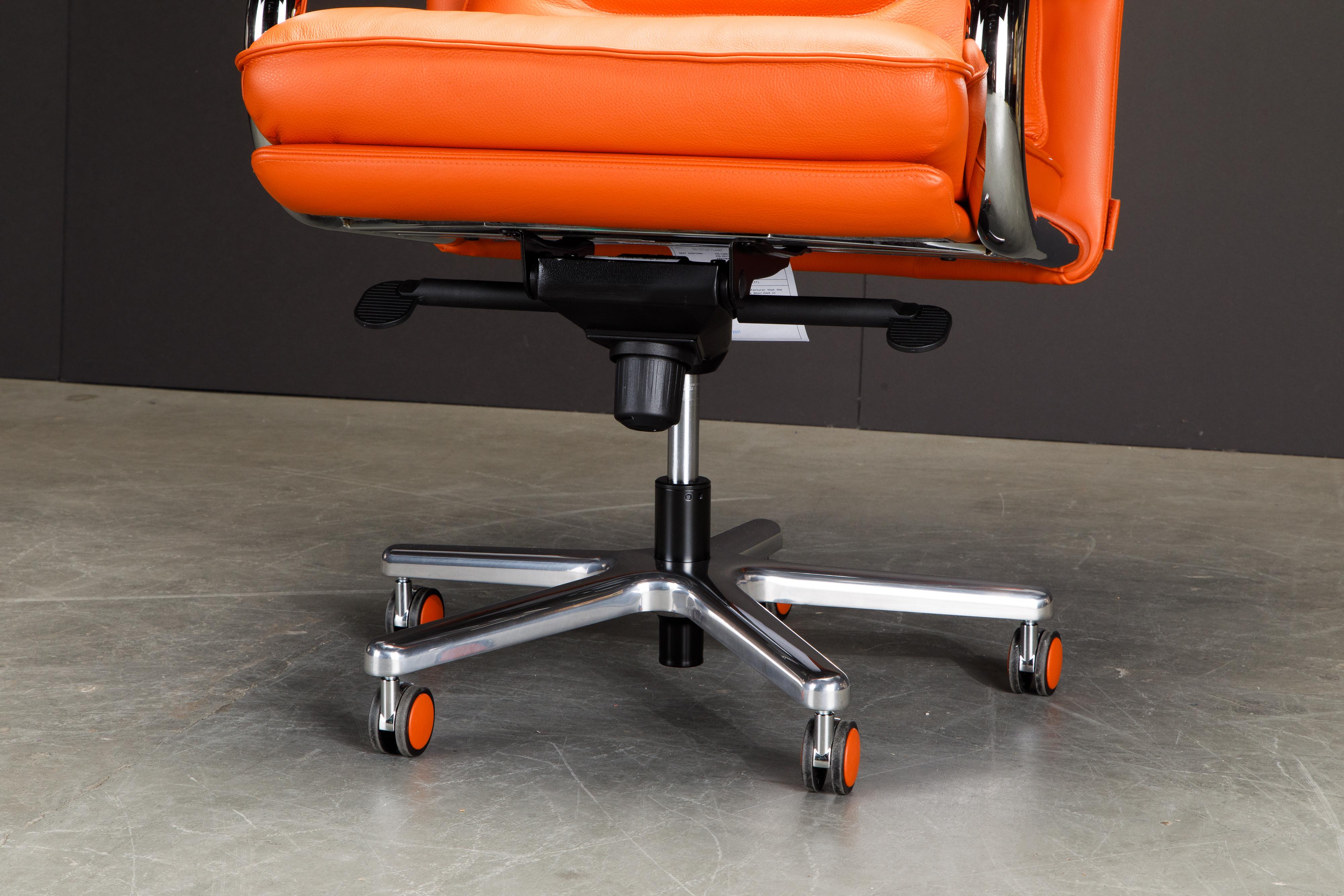 « Big » de Guido Faleschini pour i4Mariani - Chaise de bureau en cuir, Italie, nouveau en vente 5