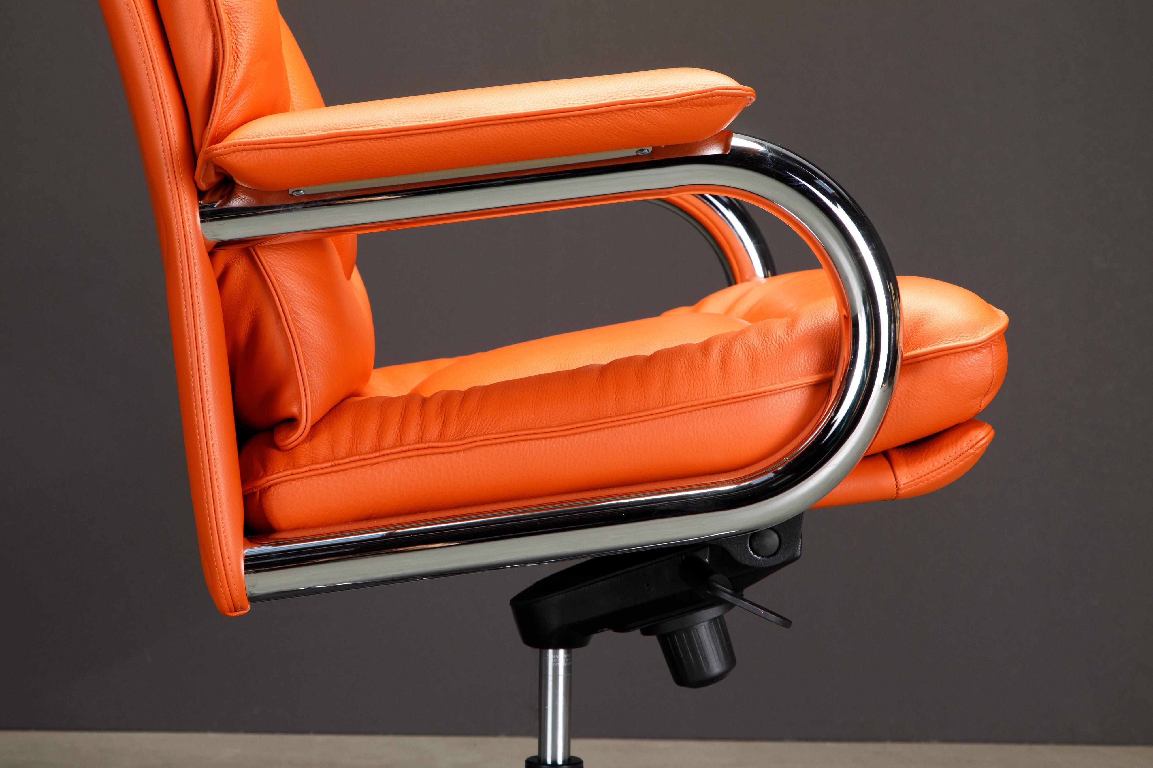 « Big » de Guido Faleschini pour i4Mariani - Chaise de bureau en cuir, Italie, nouveau en vente 7