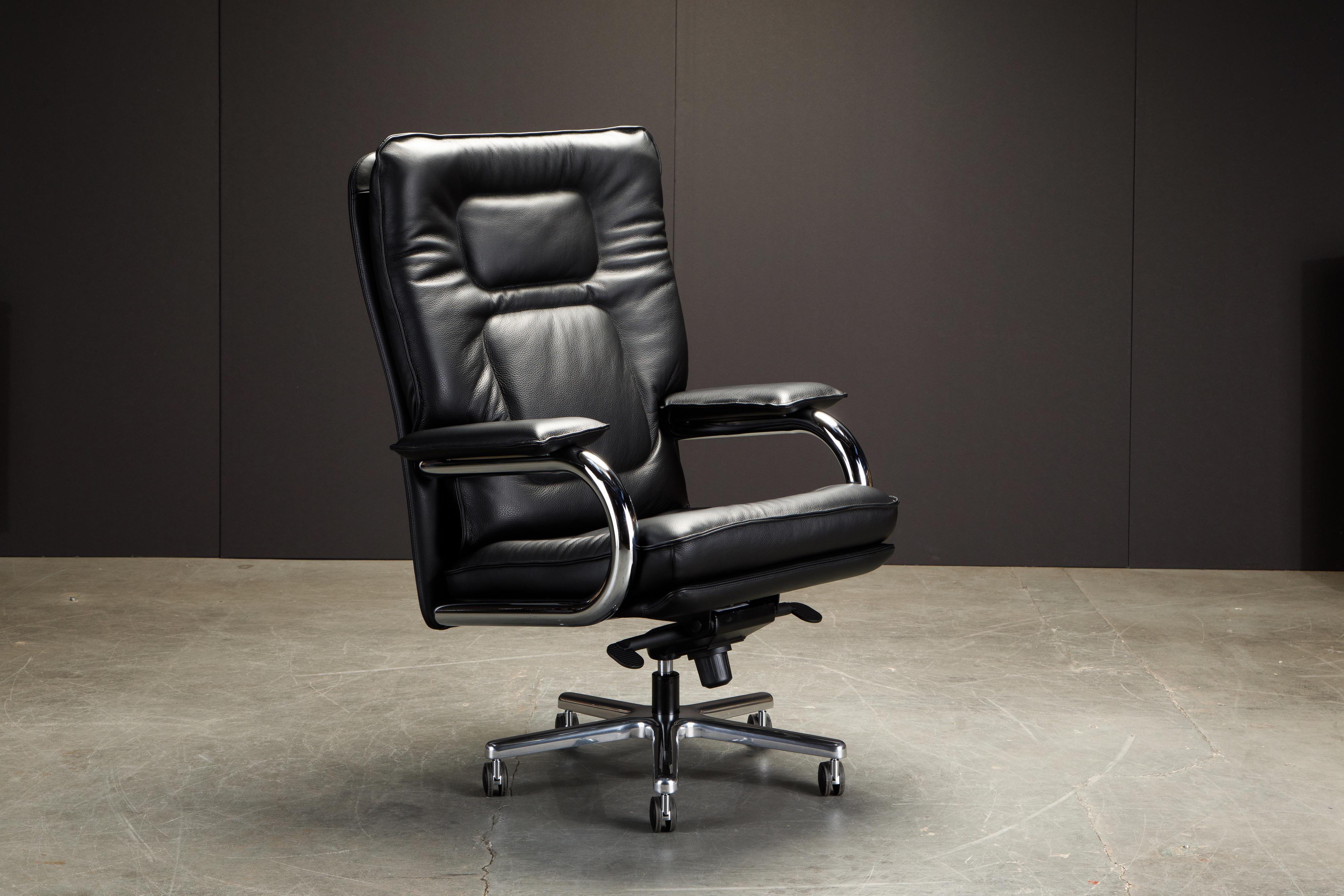 Modern 'Big' by Guido Faleschini for i4Mariani Leather Executive Desk Chair, Italy, New