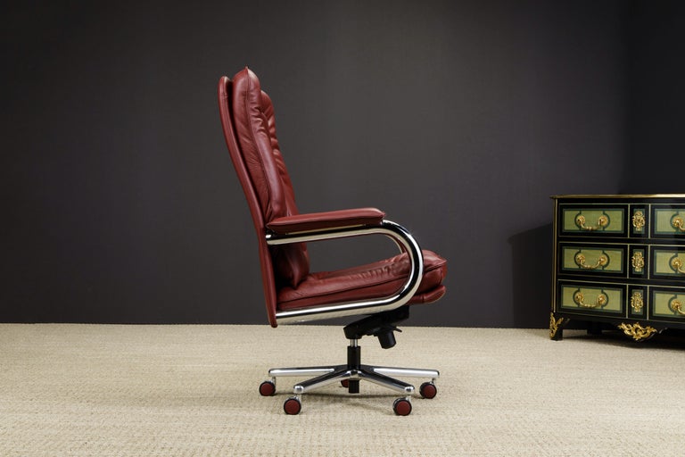 Contemporary 'Big' by Guido Faleschini for i4Mariani Leather Executive Desk Chair, Italy, New For Sale
