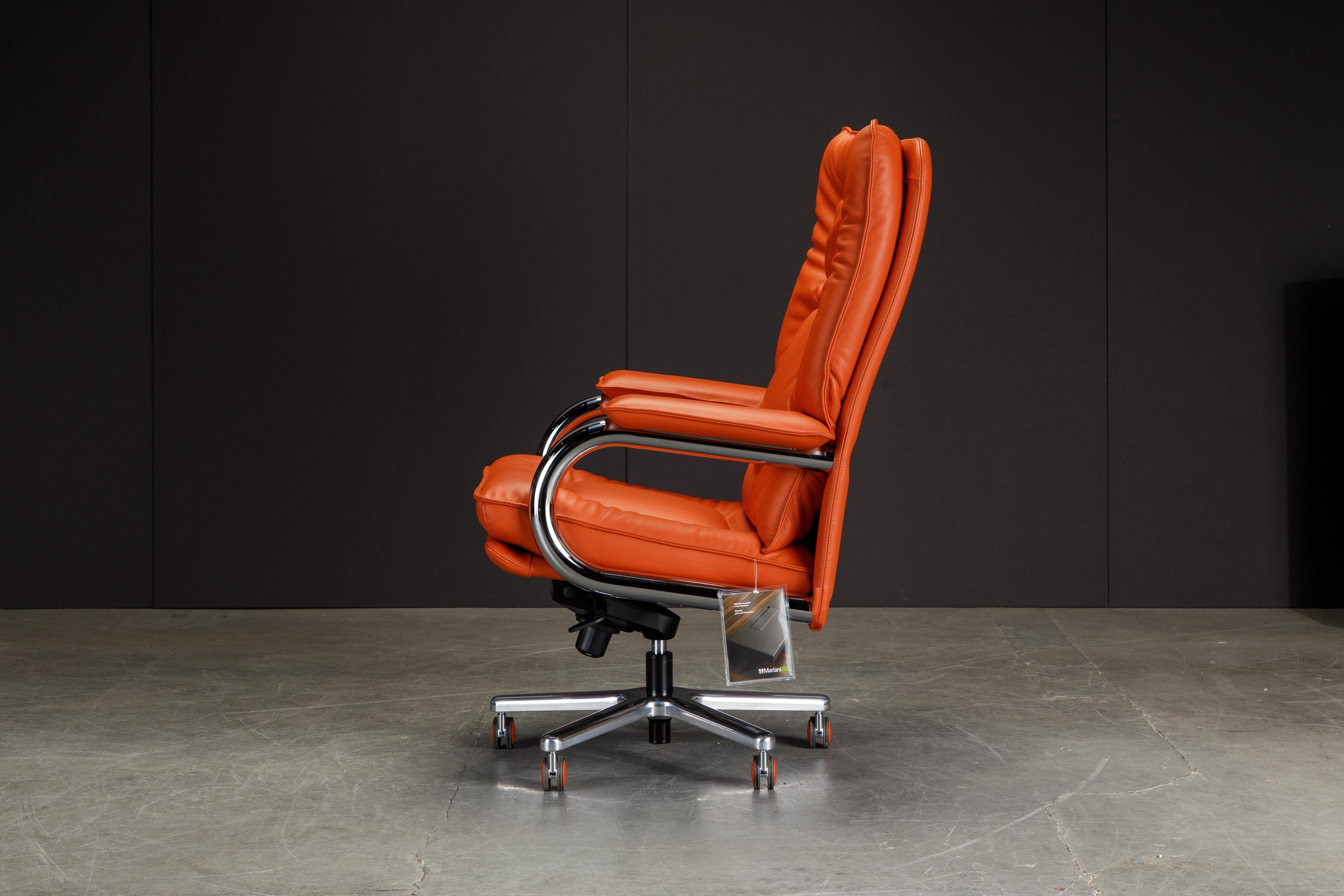 « Big » de Guido Faleschini pour i4Mariani - Chaise de bureau en cuir, Italie, nouveau en vente 1
