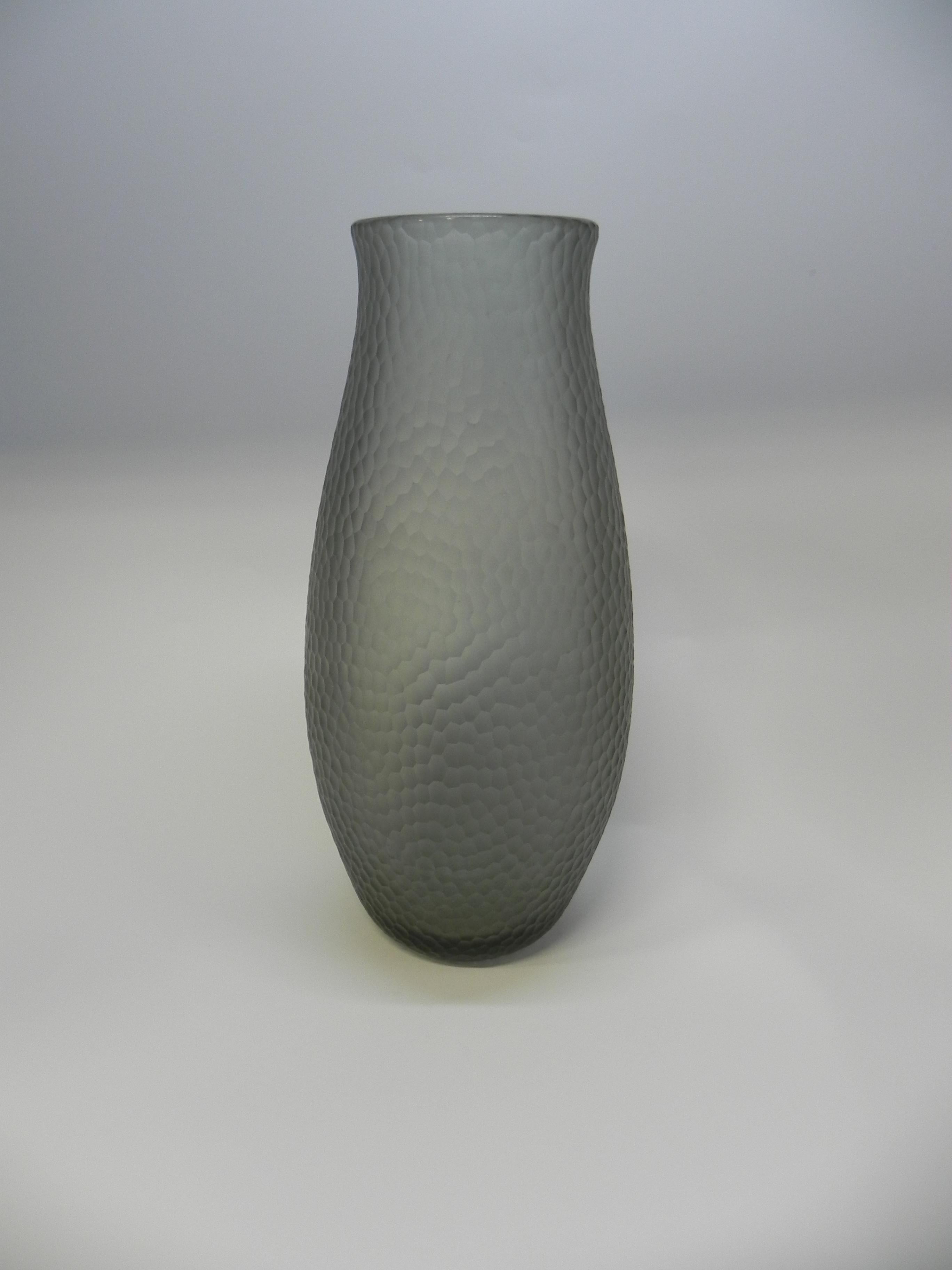 Große Carlo Scarpa Venini Murano-Glas-Vase 
