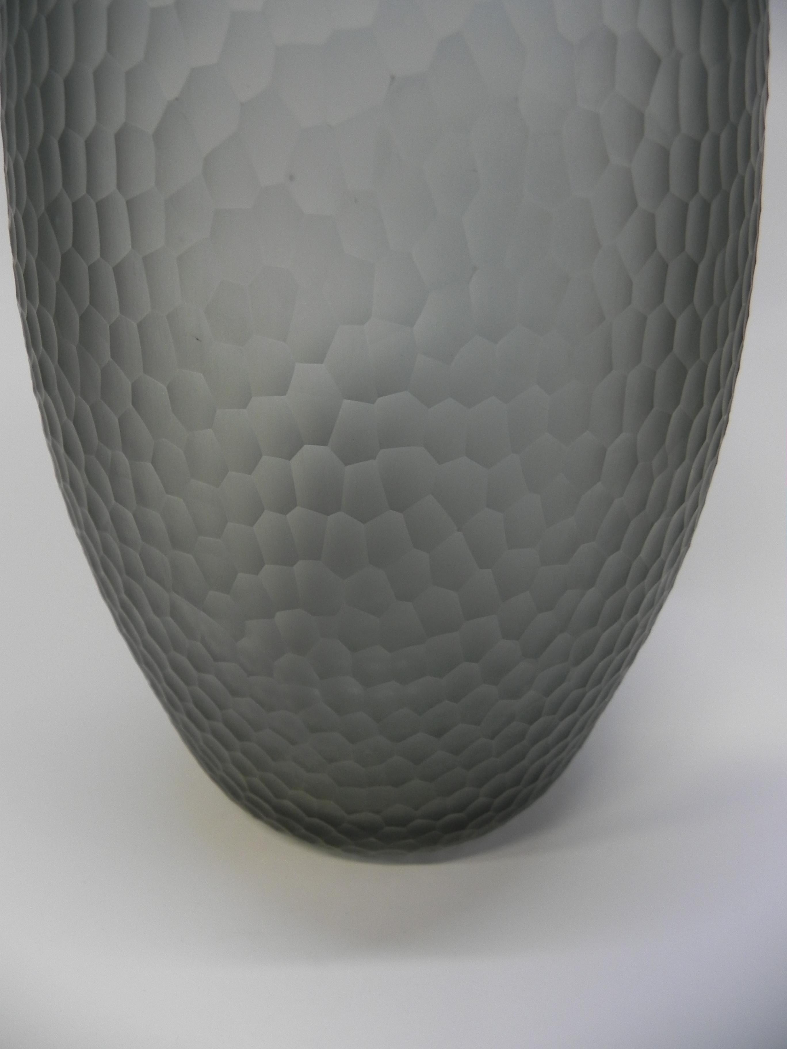 Grande vaso in vetro di Murano Carlo Scarpa Venini Serie 