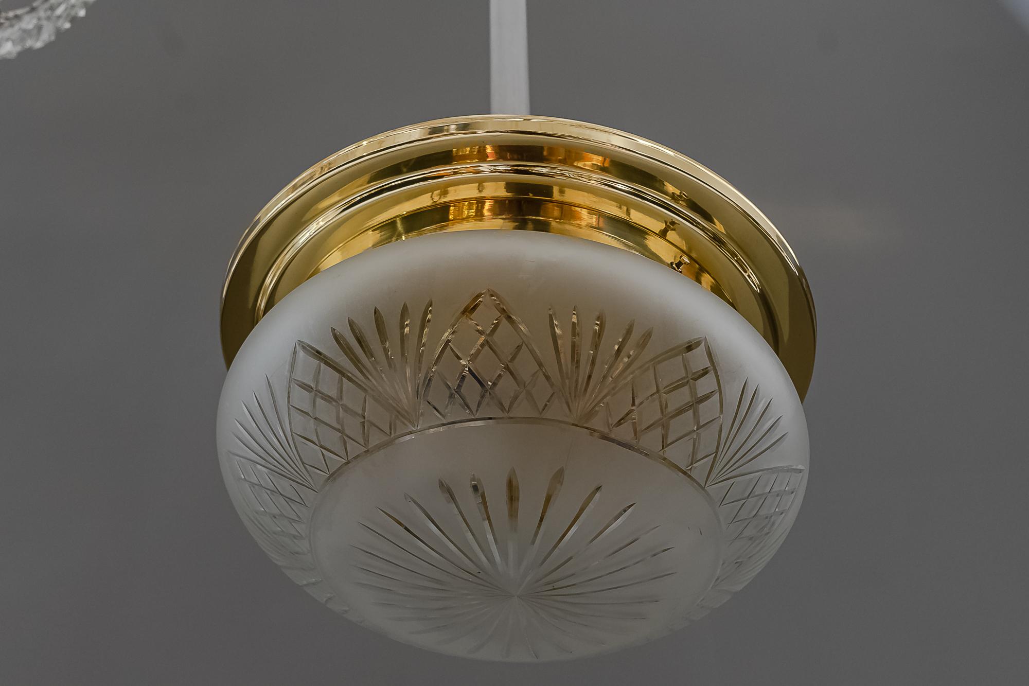 Big Ceiling Lamp in the Style of Art Deco In Good Condition In Wien, AT