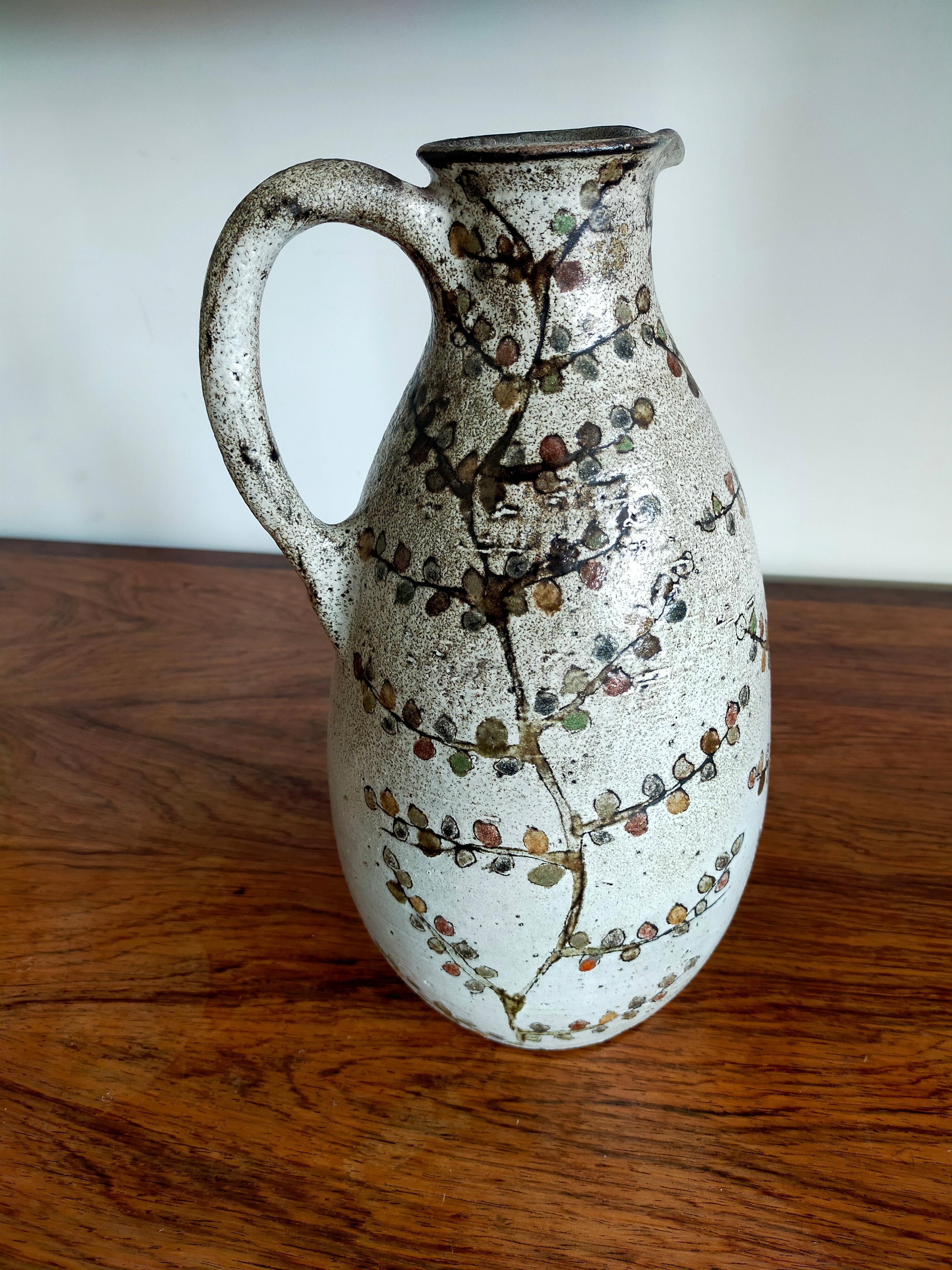 Mid-Century Modern Big Ceramic Jug by Paul Quéré Le Minotaure For Sale