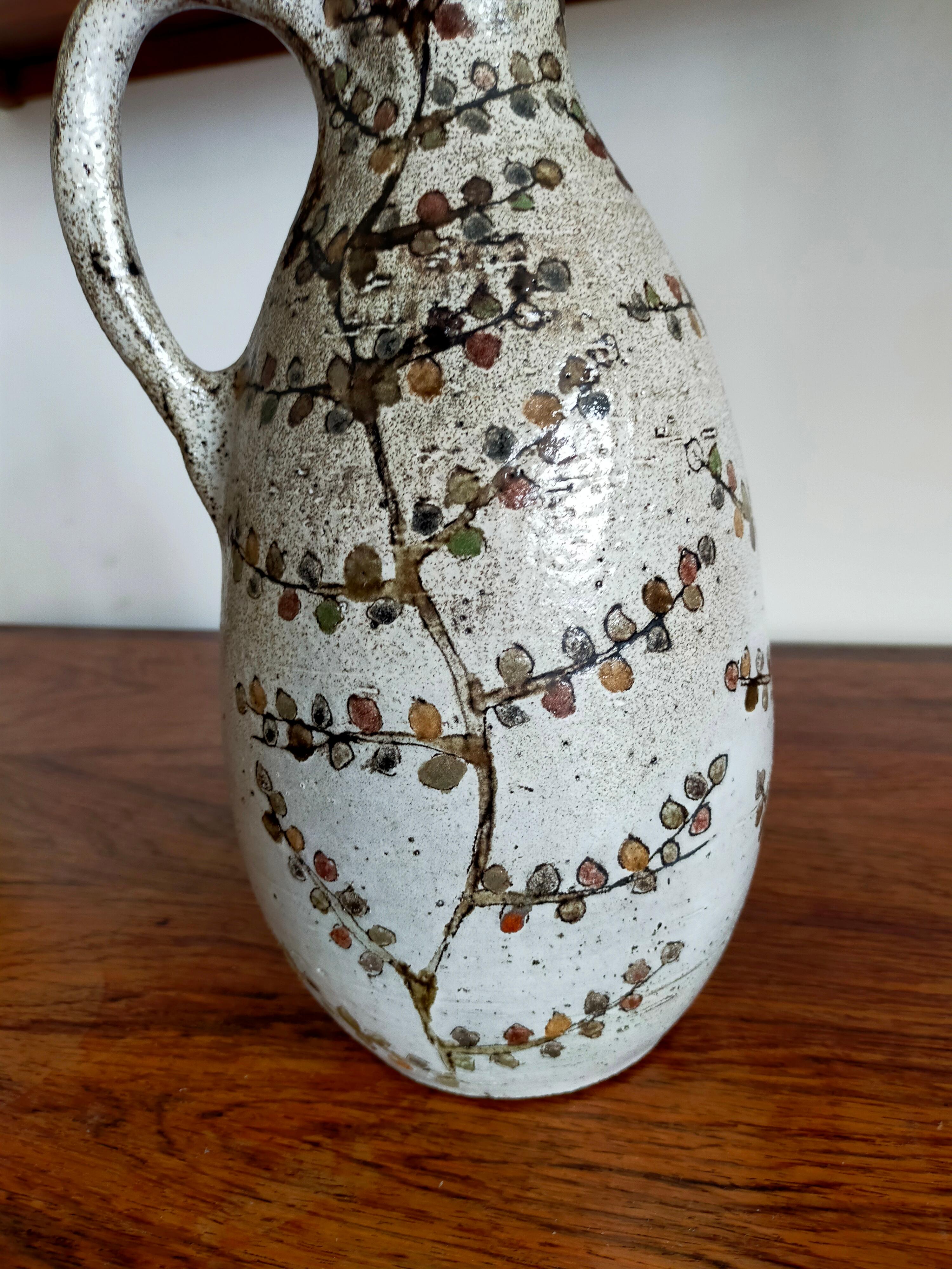 Big Ceramic Jug by Paul Quéré Le Minotaure In Good Condition For Sale In NEUVILLE-DE-POITOU, FR