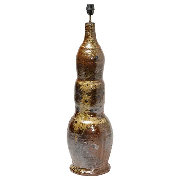 Potters of La Borne Ceramic Lamp, ca. 1970