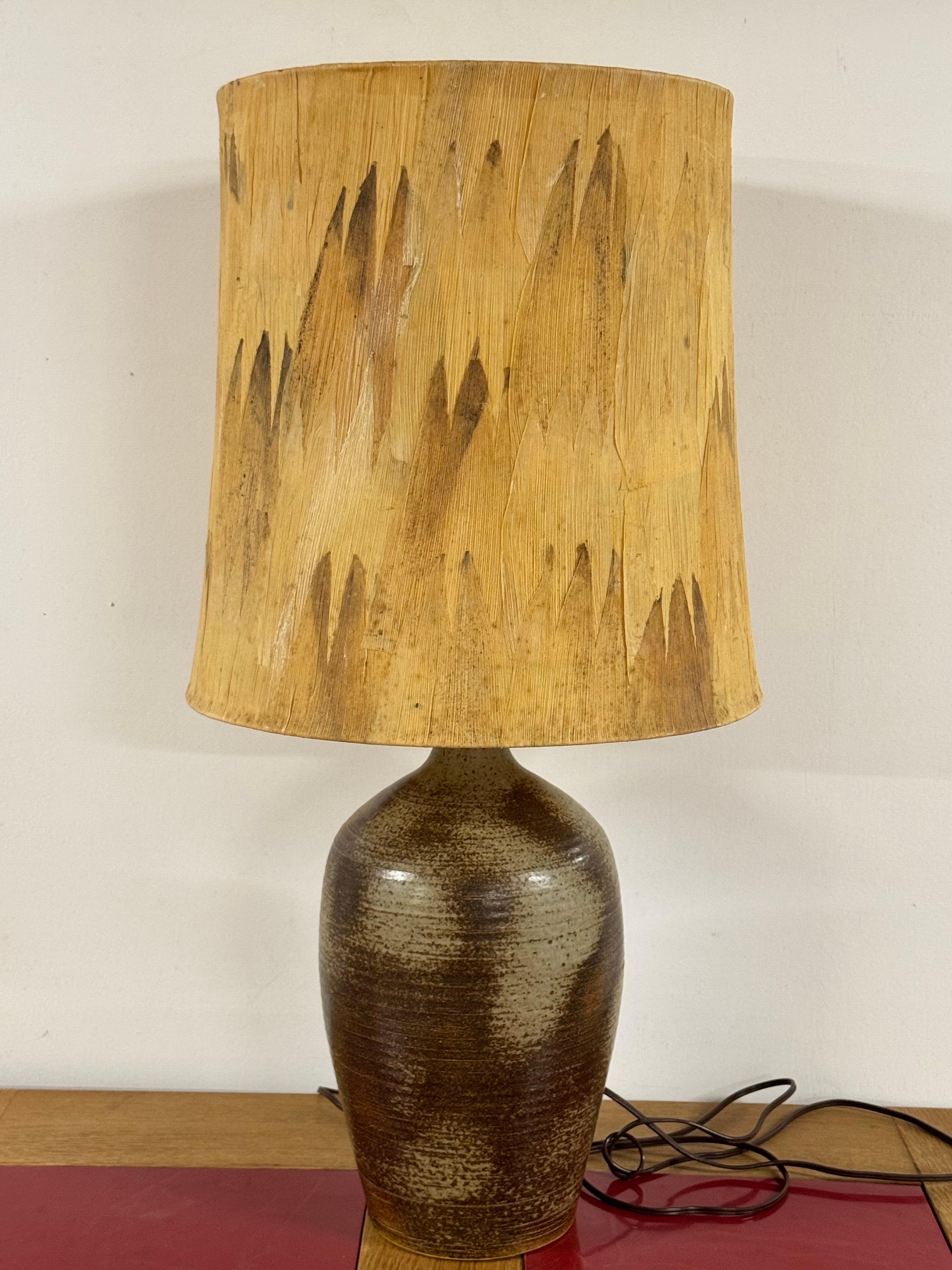 Large ceramic lamp sandstone 