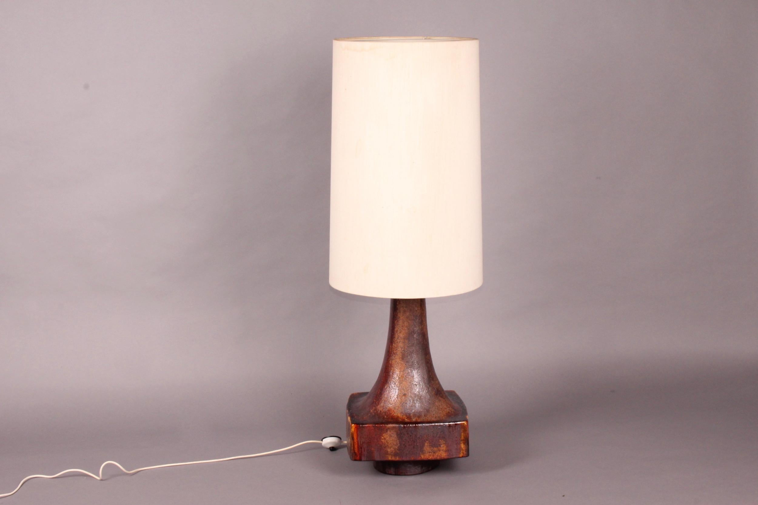 Big Ceramic Table Lamp In Good Condition In grand Lancy, CH