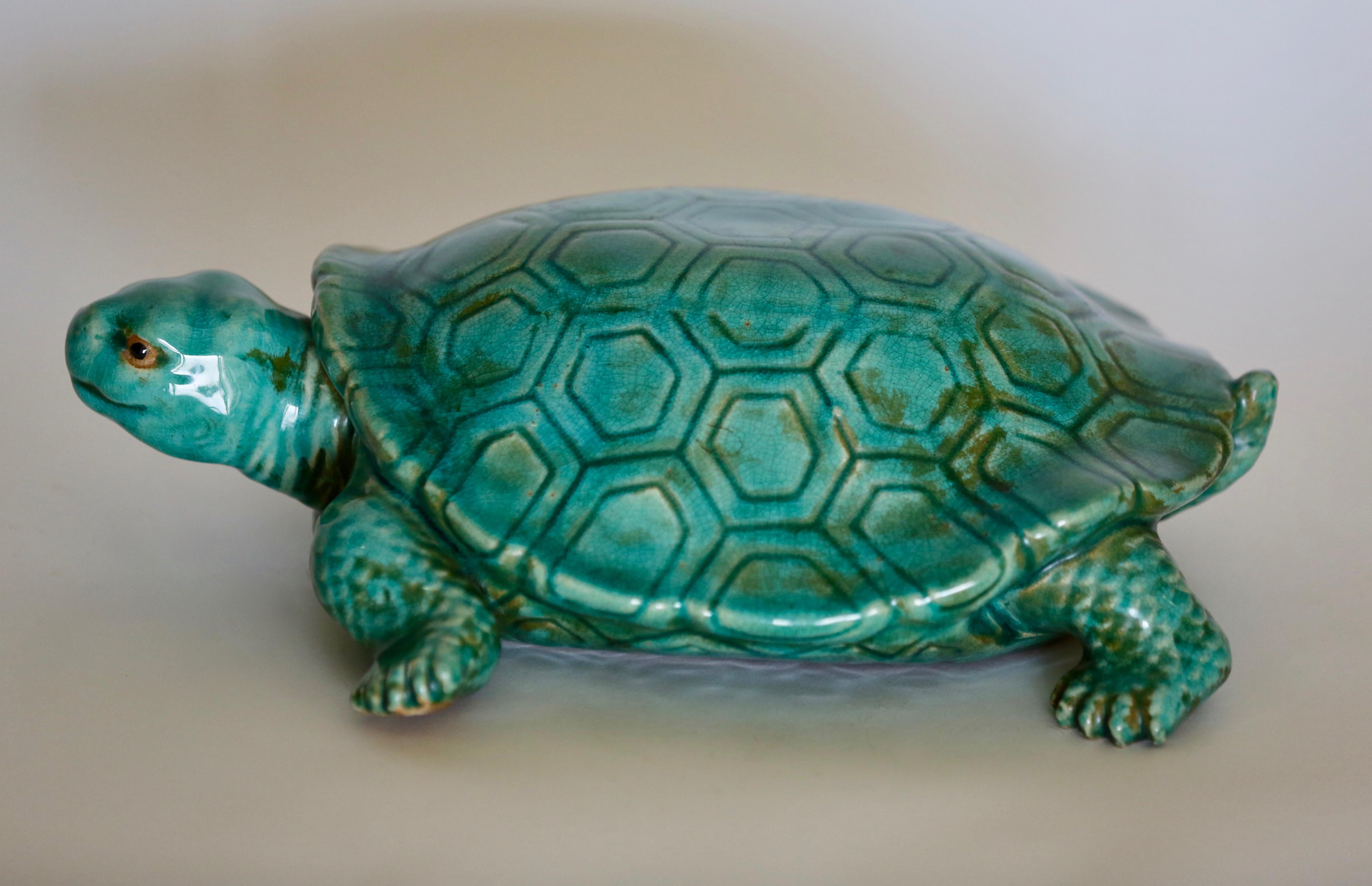 Big ceramic turtle from the 1950s.
Italy.
Dimensions: 40 x 30 x 13 cm.