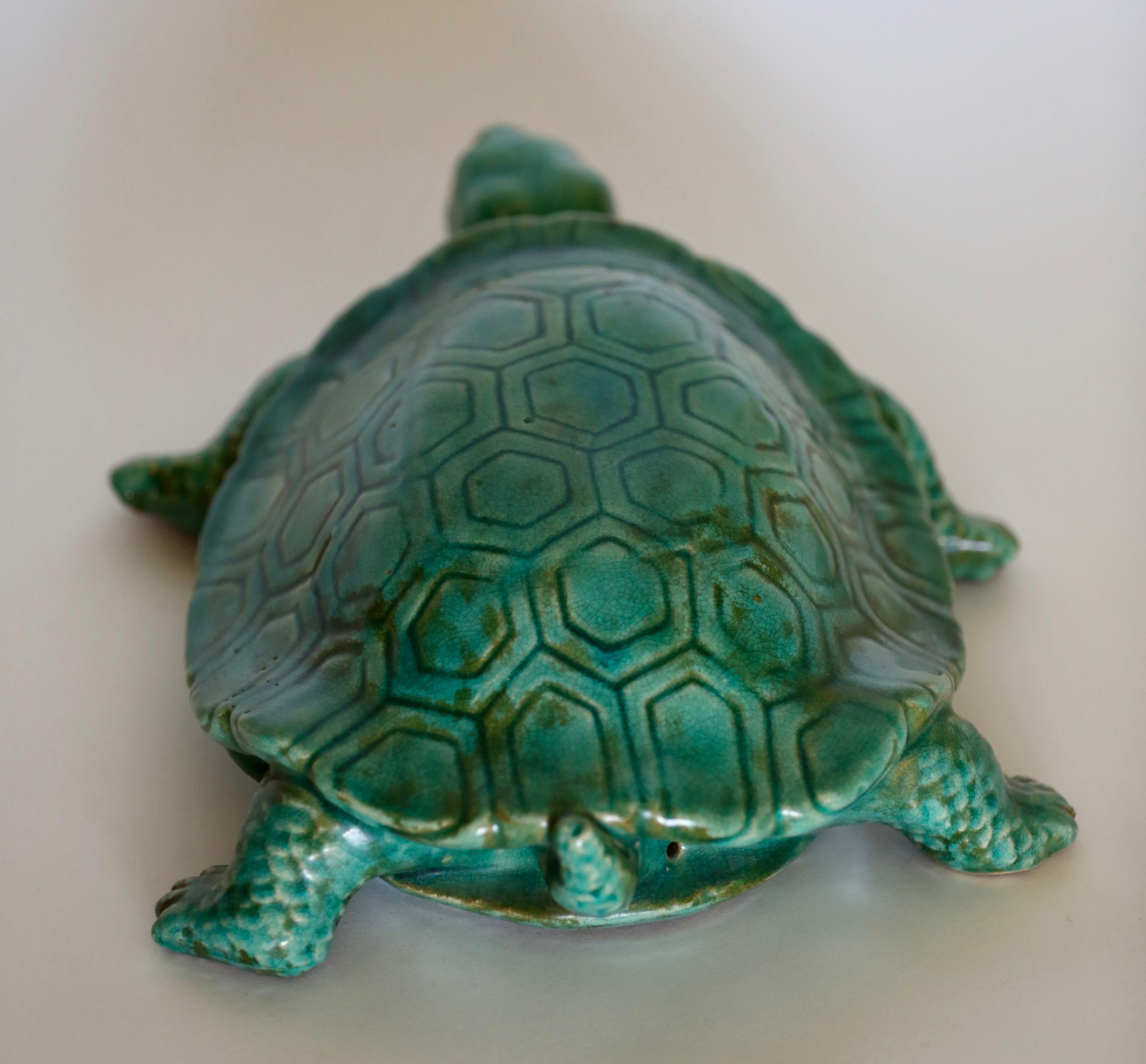 Italian Big Ceramic Turtle, Italy, 1950s For Sale