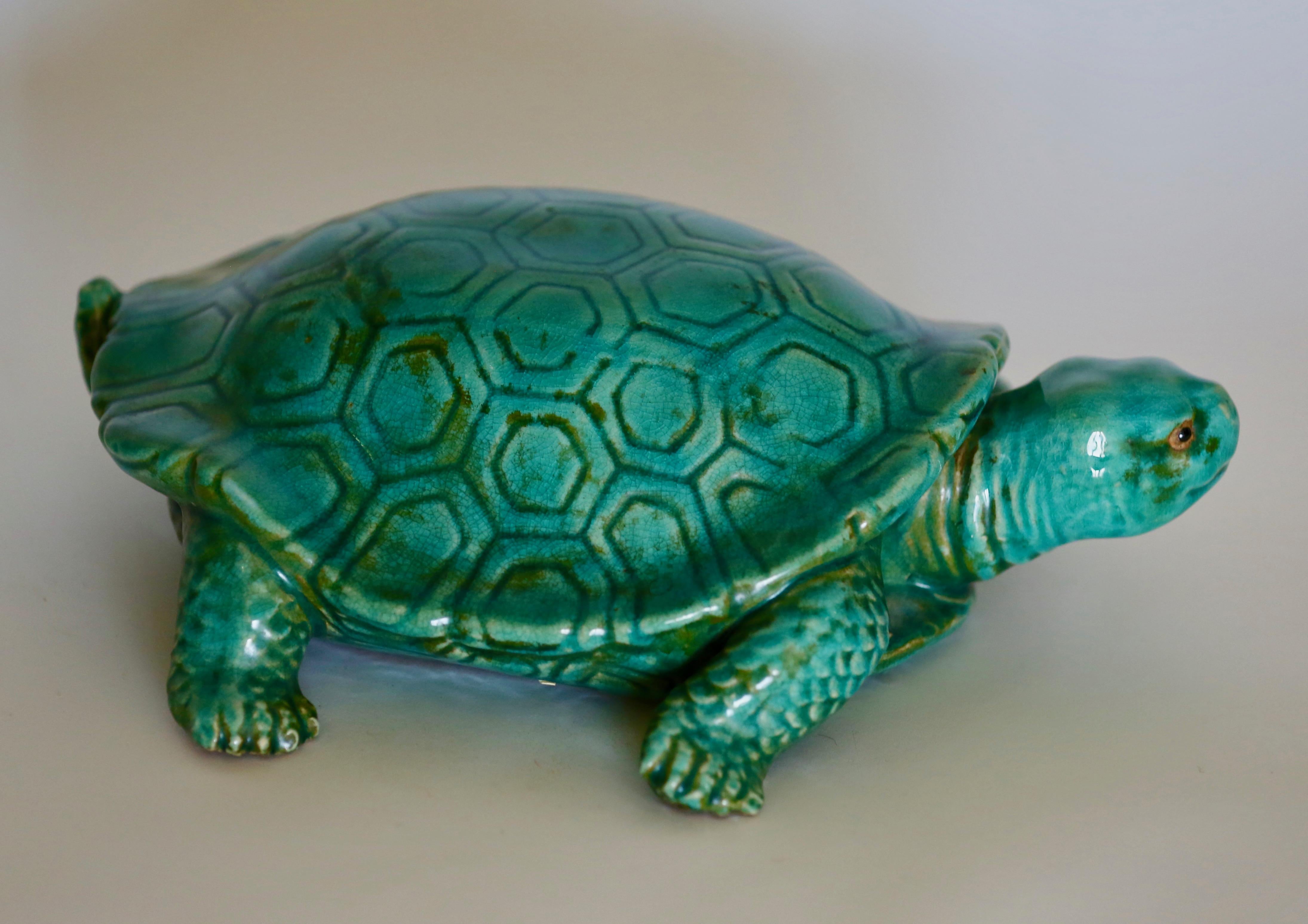 Big Ceramic Turtle, Italy, 1950s In Excellent Condition For Sale In Brussels, BE
