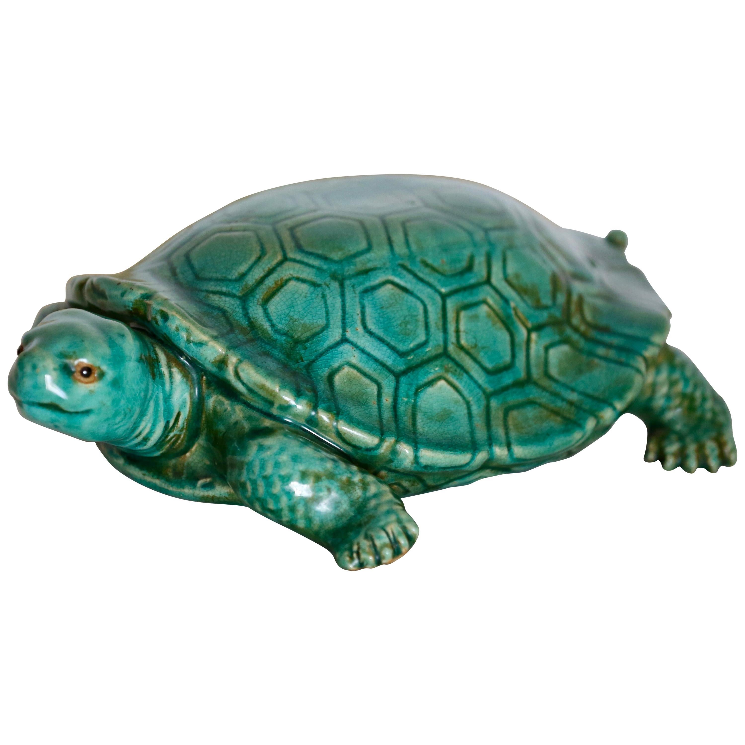 Big Ceramic Turtle, Italy, 1950s For Sale