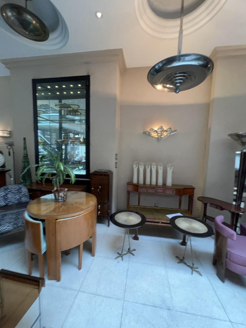 Big Chandelier Chromed 1920, Style Art Deco For Sale 9