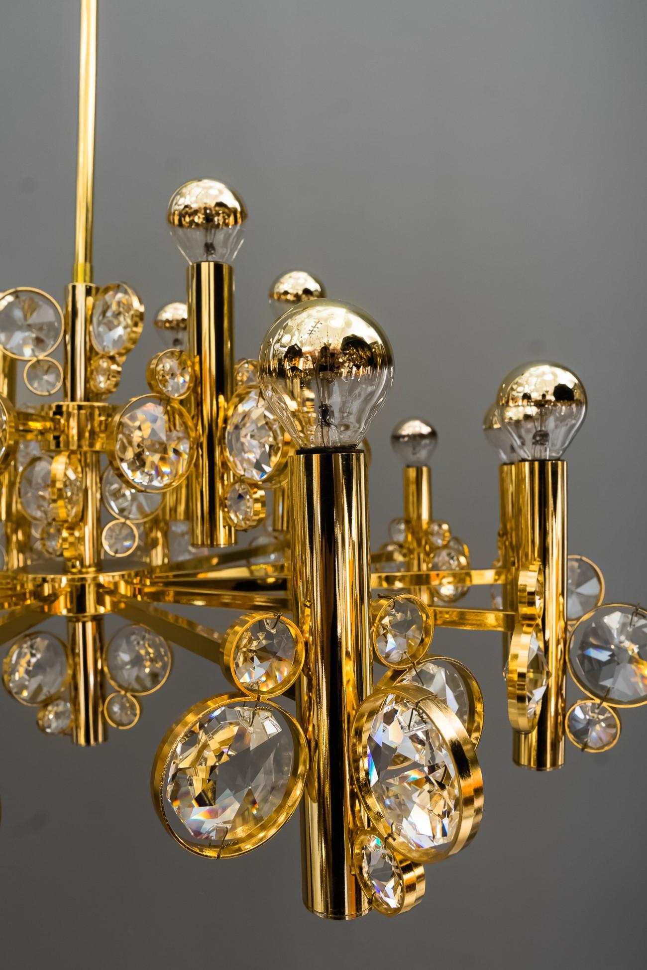 Big Chandelier in the Style of Palwa, Vienna, 1960s 2