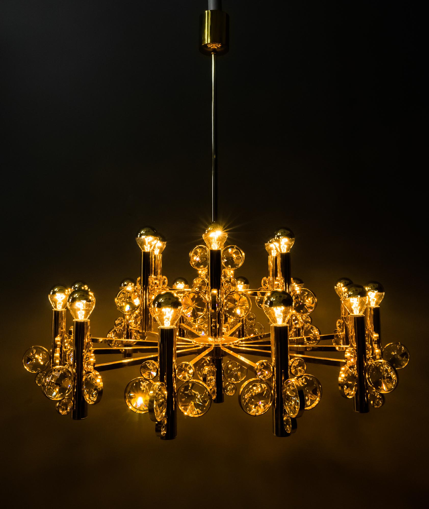 Big Chandelier in the Style of Palwa, Vienna, 1960s 6