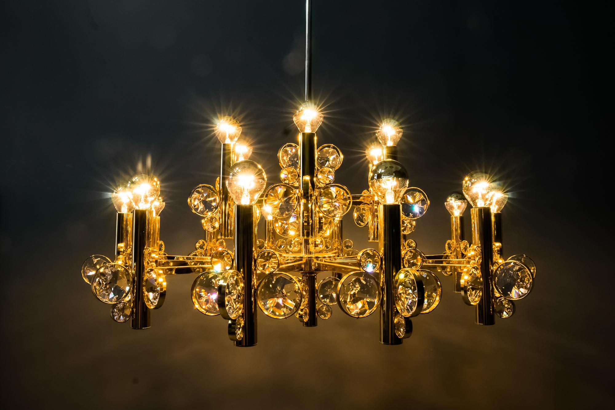 Big Chandelier in the Style of Palwa, Vienna, 1960s 8