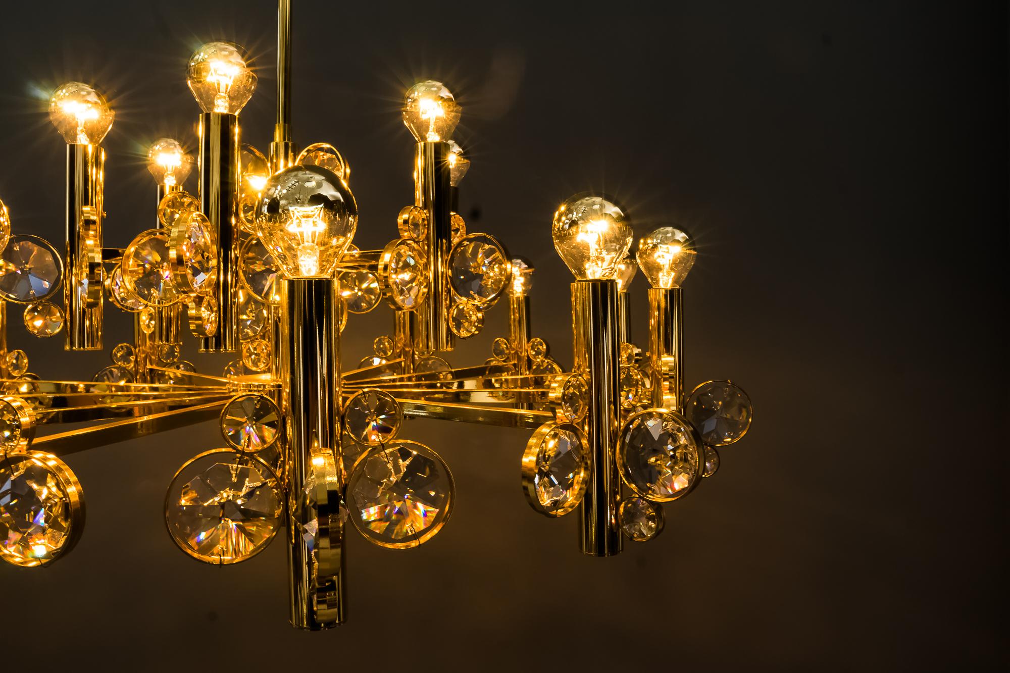 Big Chandelier in the Style of Palwa, Vienna, 1960s 9