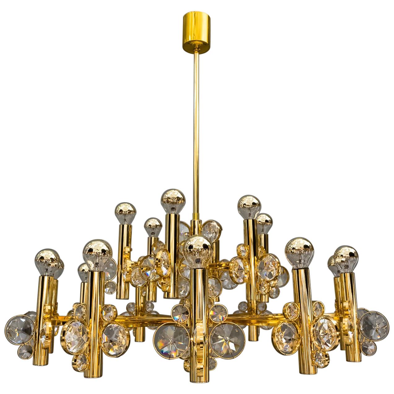 Big Chandelier in the Style of Palwa, Vienna, 1960s