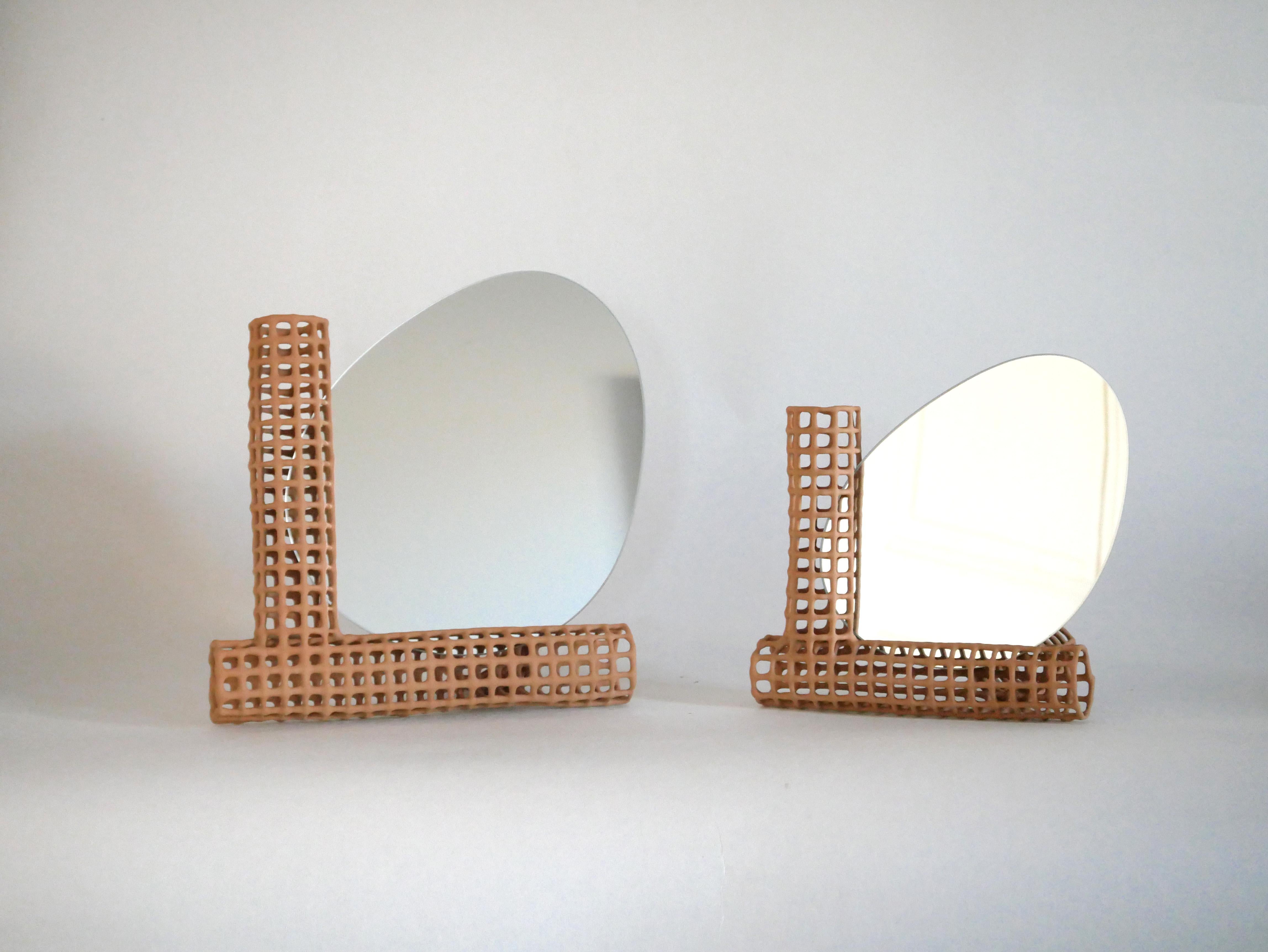 French Big Chevalet Table Mirror by Dzovag Kotchian For Sale