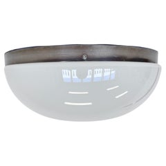 Big Chrome Bauhaus Ceiling or Wall Lamp/Flushmount, 1940s - 3 pieces available