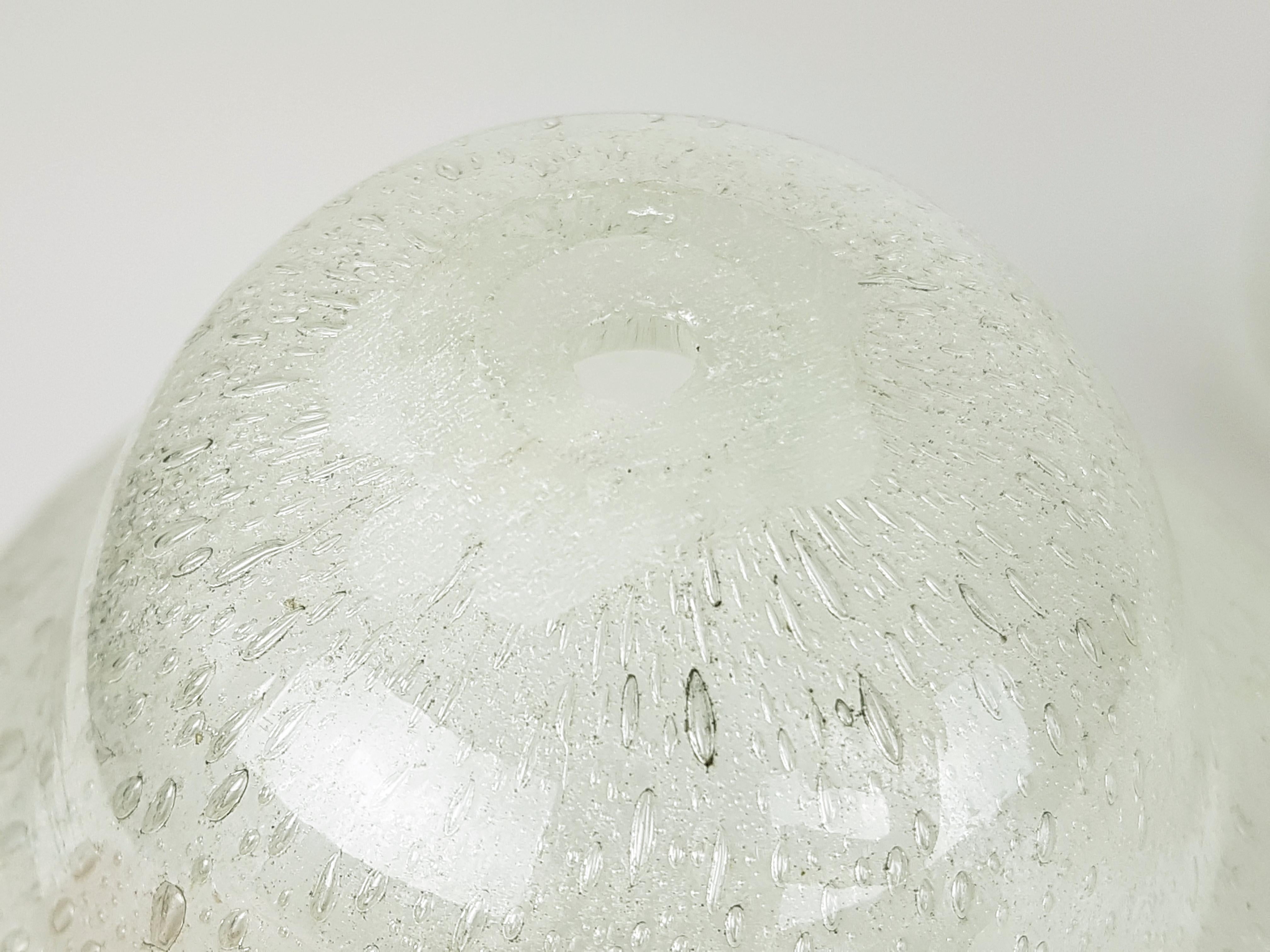 Big Clear Murano Glass Bottle Attributed to Barovier & Toso, 1960s For Sale 4