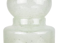 Big Clear Murano Glass Bottle Attributed to Barovier & Toso, 1960s