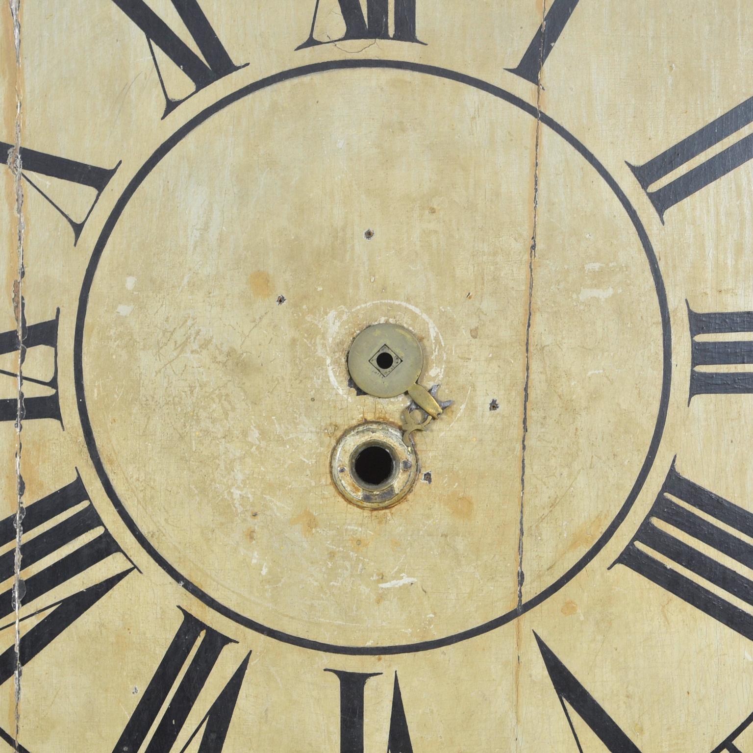 Pine Big Clock Face, Anno 1797 For Sale