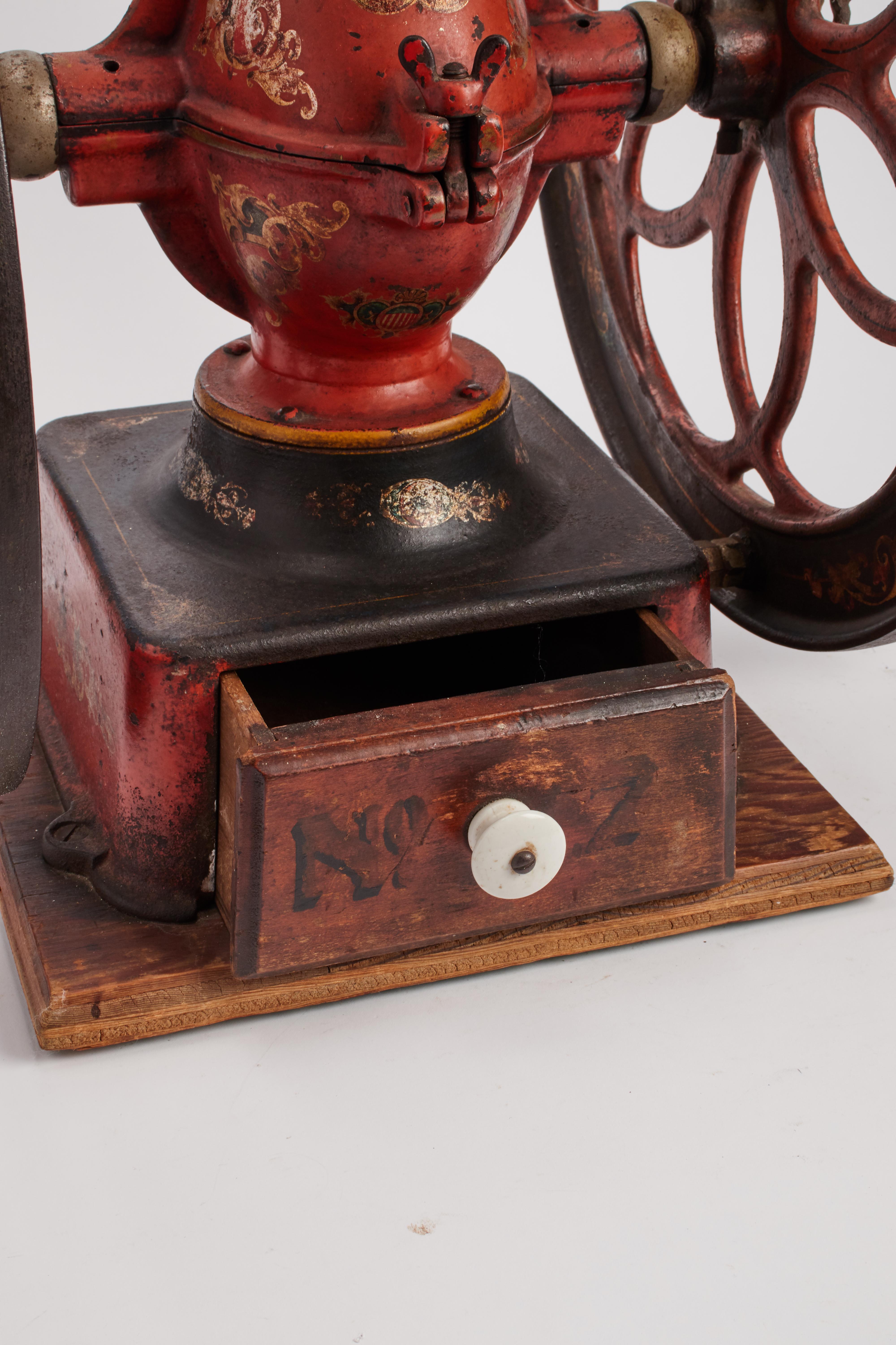 American Big Coffee Grinder for a Coffee Roasting Desk, Philadelphia, 1880