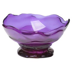 Big Collina Medium Resin Basket in Clear Purple by Gaetano Pesce