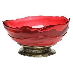 Vaso in resina Big Collina XL Extra Colour in Bigli, Ciliegio Opaco, Bronzo