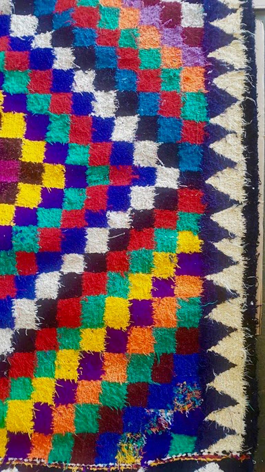 Unknown Big Colorful Vintage Carpet, Boho Style Rug, Similar to Kilim