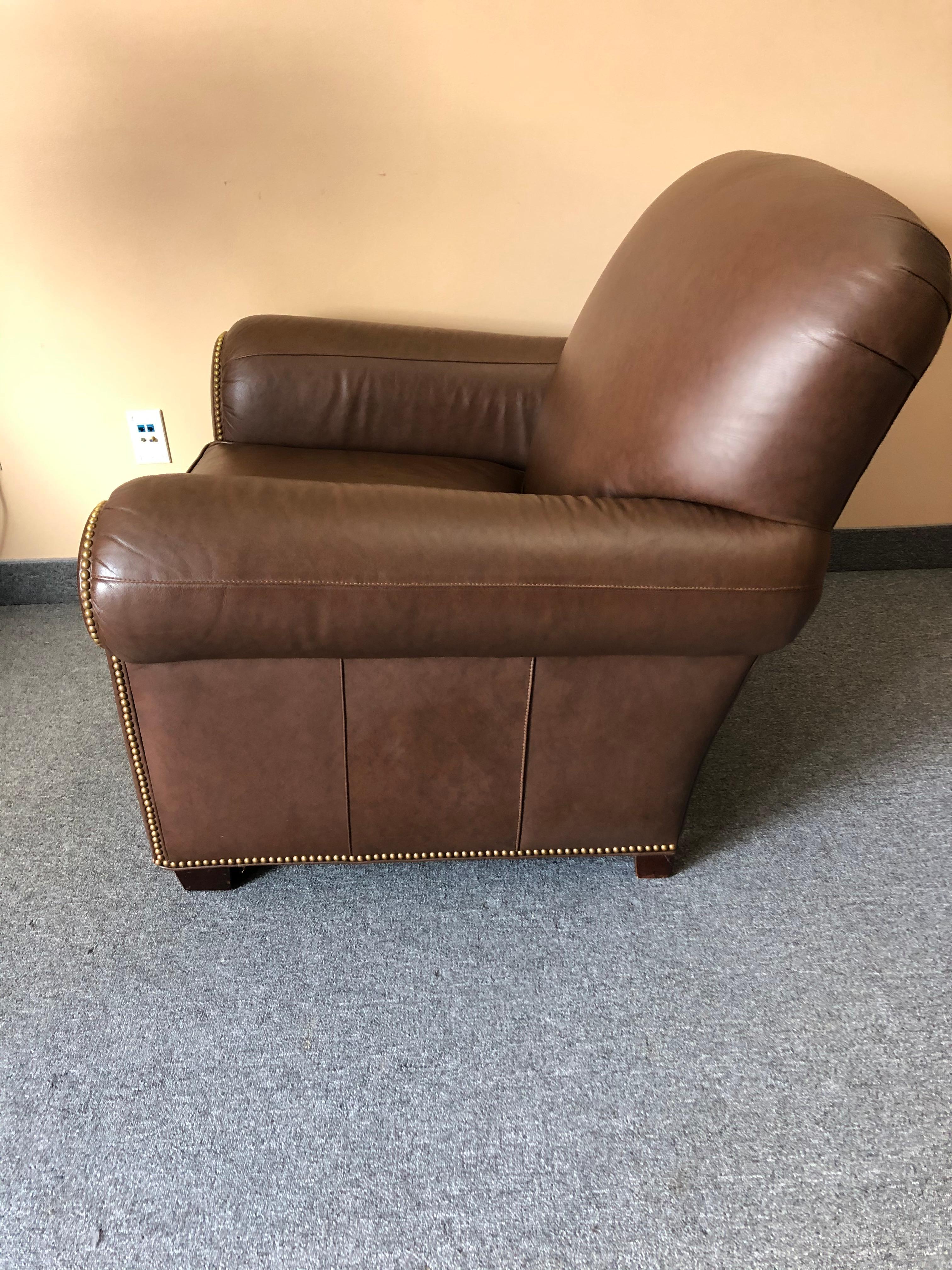 big comfy leather chair