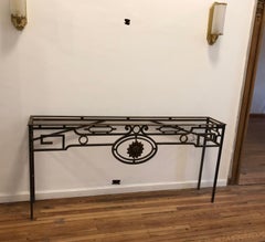 Big Console in iron, 1900, French, Style: Art Nouveau, Liberty, jugendstil