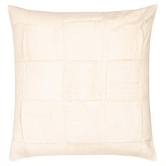 Big Contemporary White Handwoven Cushion Cover