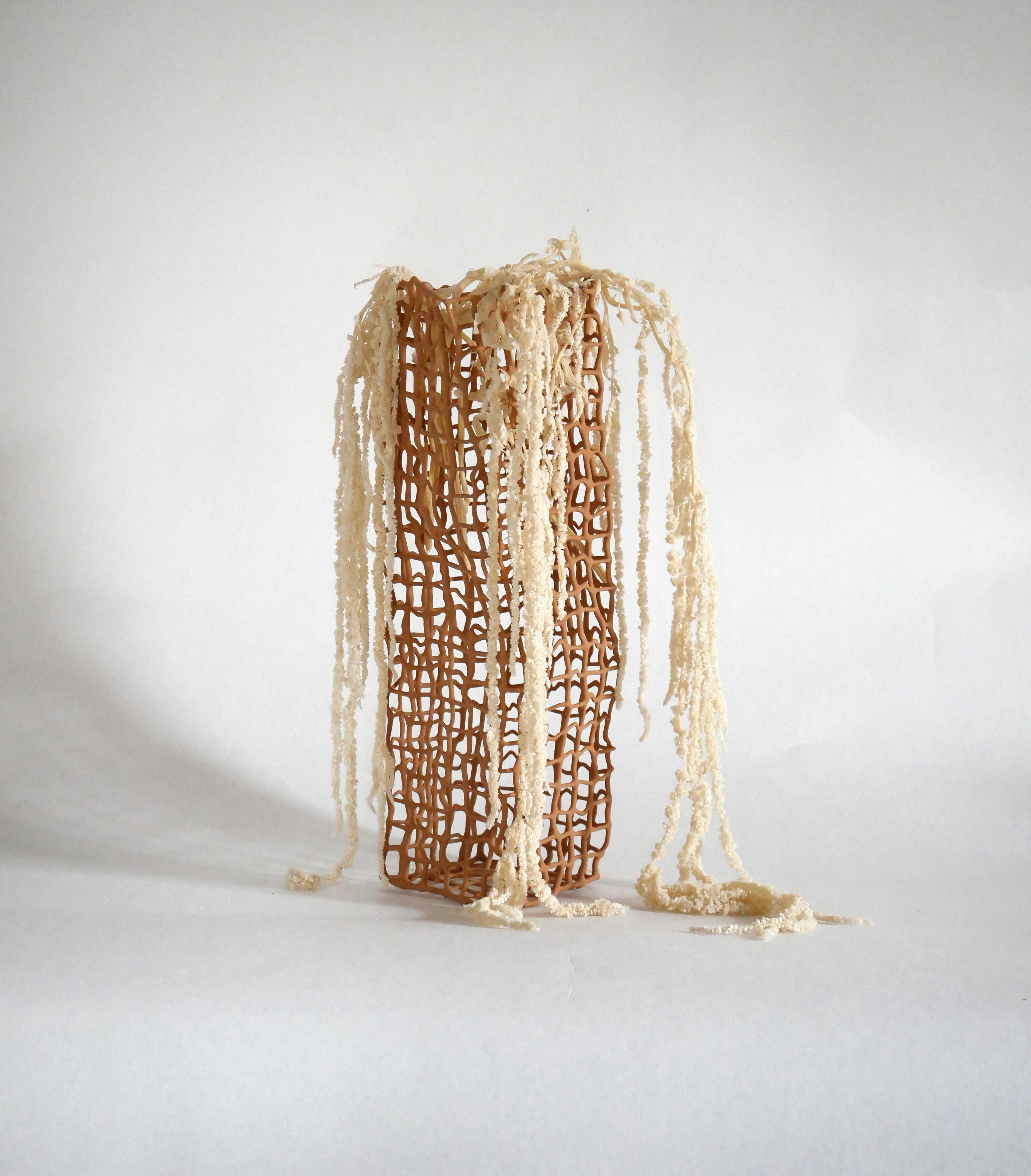 Post-Modern Big Coral Vase by Dzovag Kotchian For Sale