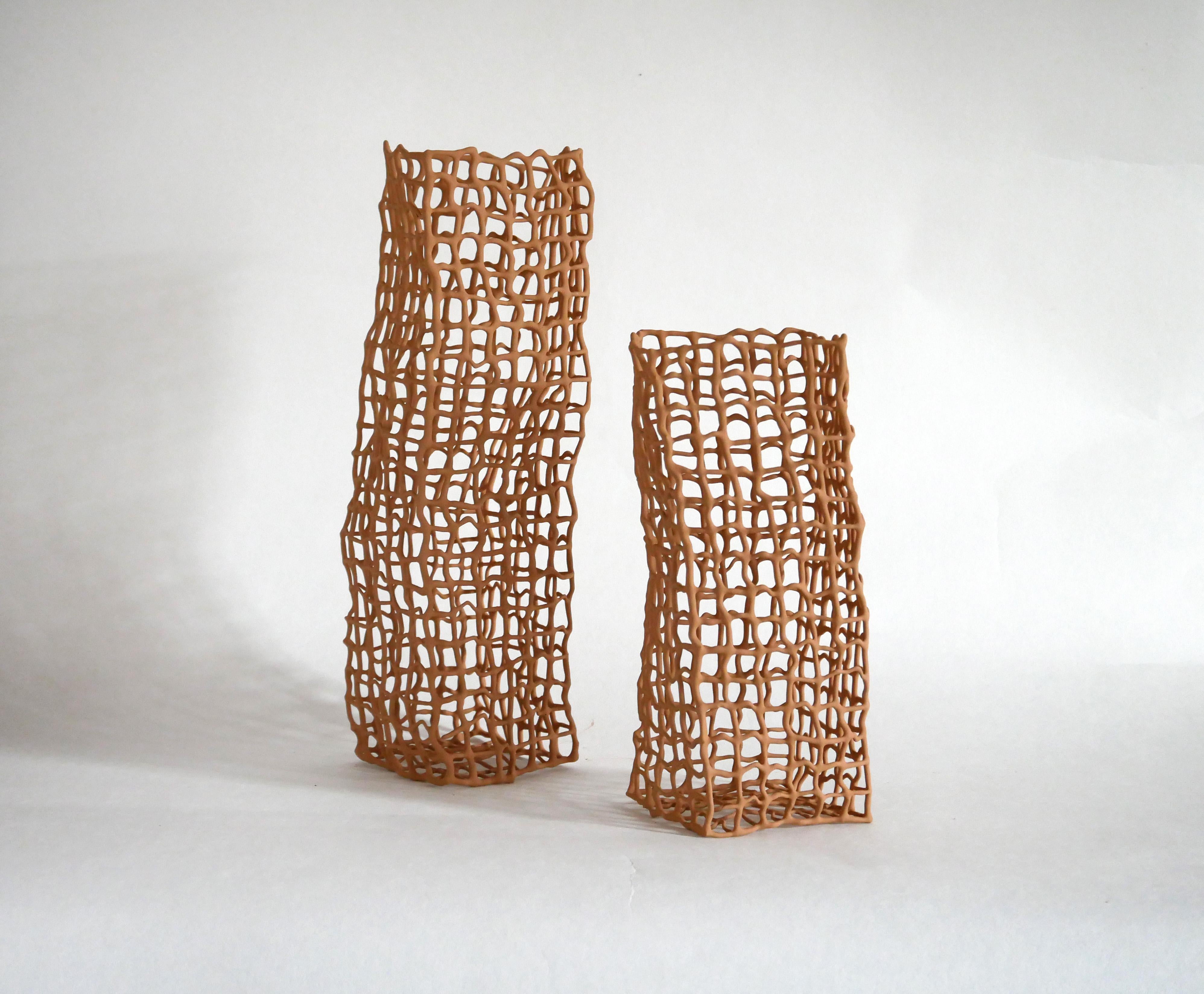 French Big Coral Vase by Dzovag Kotchian For Sale