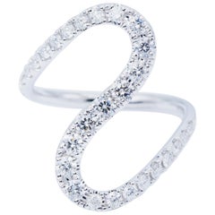 Used Big Curve Diamond Fashion Ring