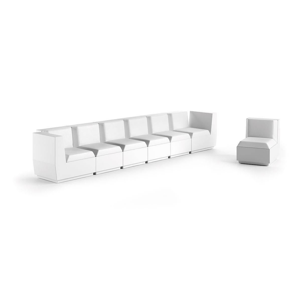 Modern Big Cut Polyethylene Table in White by Matali Crasset for Plust For Sale
