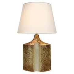 Big Danish Søholm Stentøj ceramic table lamp, glazed stoneware by Haico Nitzsche