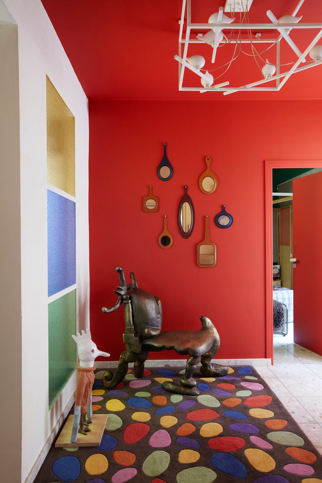 Specchio da parete Big Day con gancio in acciaio inossidabile di Oscar Maschera In condizioni Nuovo in vendita a Geneve, CH