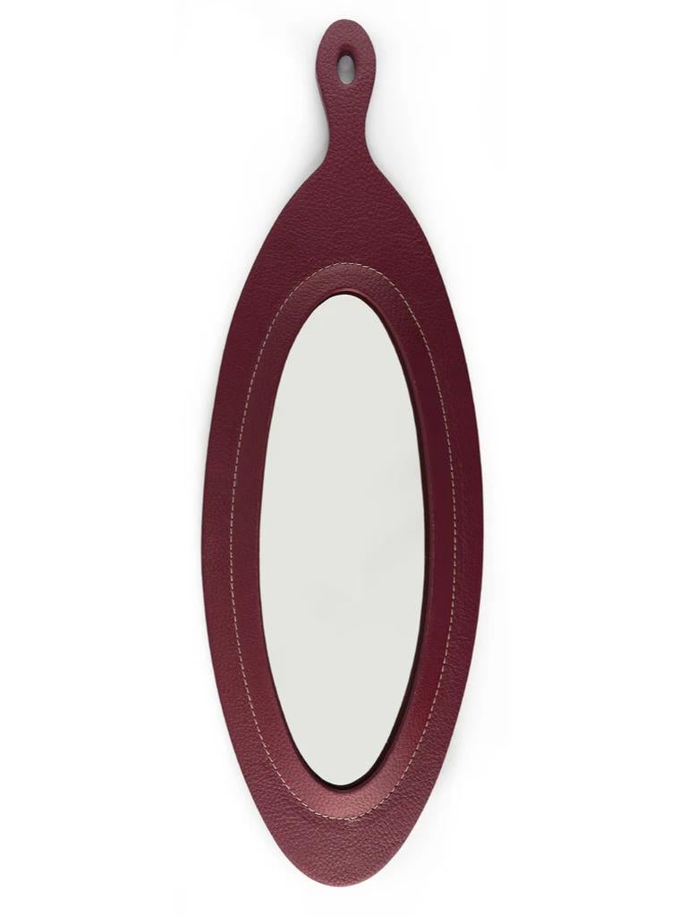 Big Day Wall Mirror Equipped with Stainless Steel Hook by Oscar Maschera