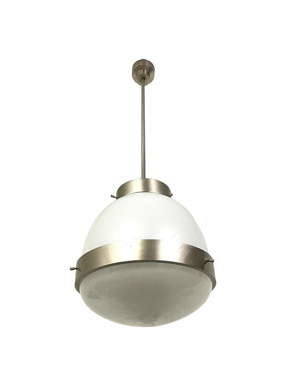 Modern “Big Delta” chandelier by Sergio Mazza for Artemide For Sale