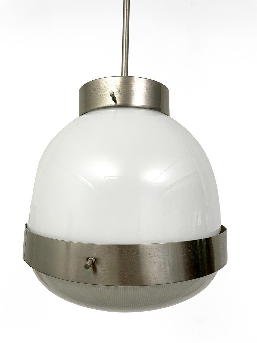 Italian “Big Delta” chandelier by Sergio Mazza for Artemide For Sale