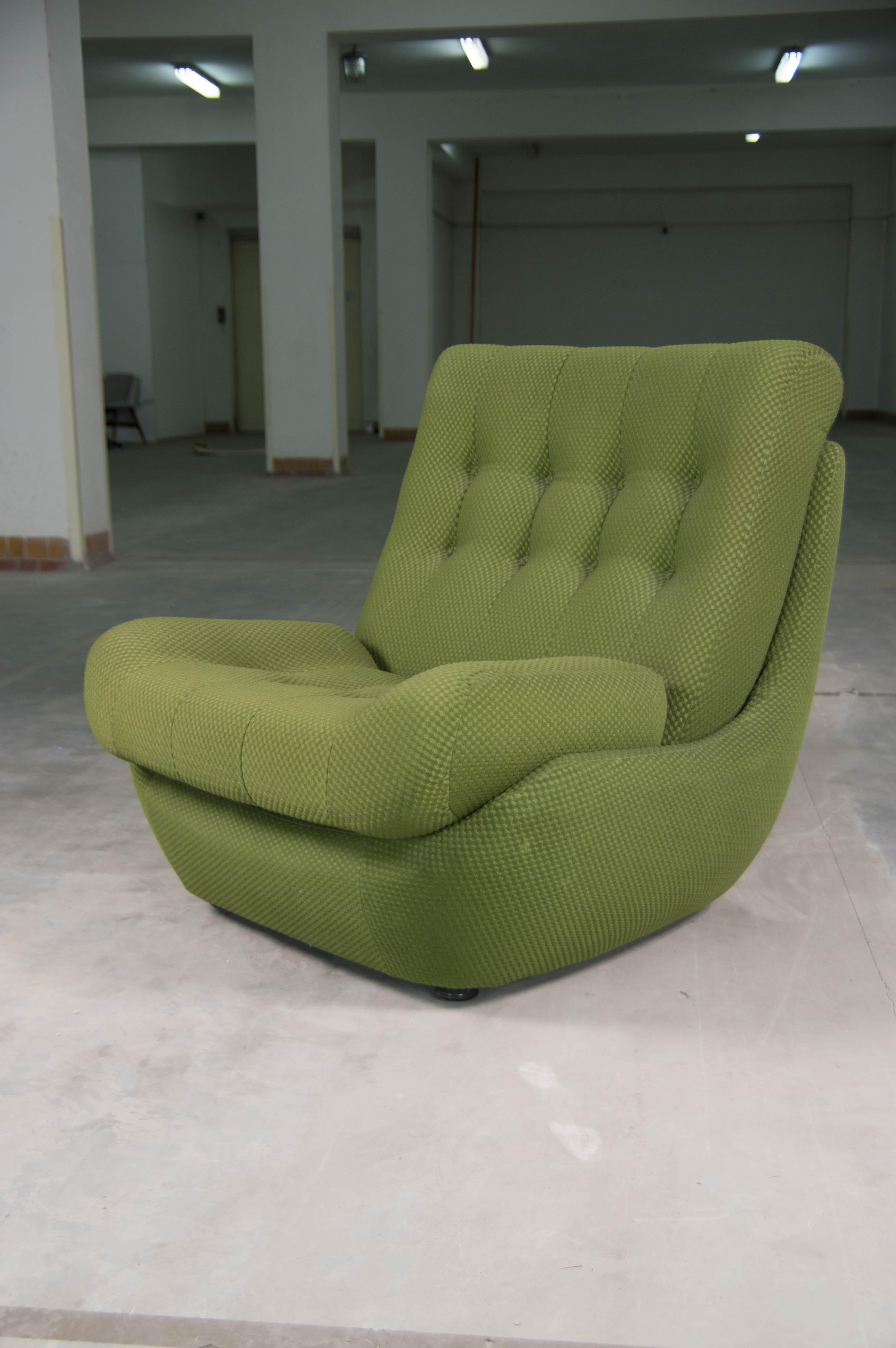 Mid-Century Modern Big Design Armchair ATLANTIS, 1970s, Three items Available For Sale