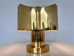 BIG design brass Table Lamp - Czechoslovakia, 1980s